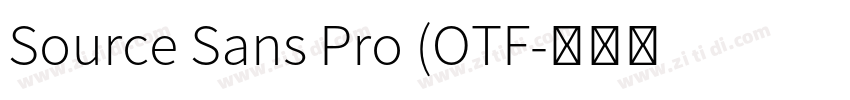 Source Sans Pro (OTF字体转换